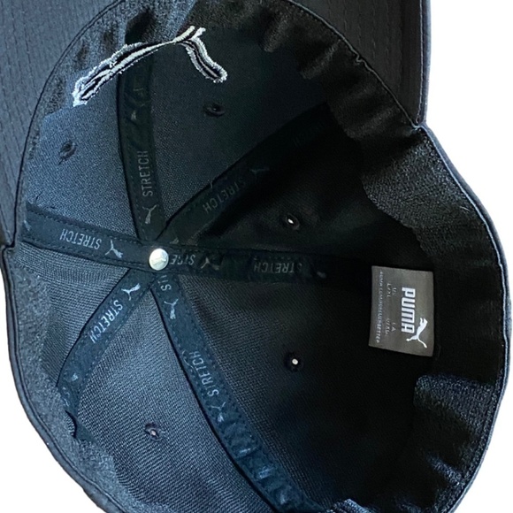 Black Puma Raised Insignia Fitted BaseBall Cap Large/XLarge Like new!! - Picture 9 of 10
